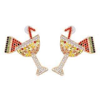 Rhinestone Cocktail Dangle Earring
