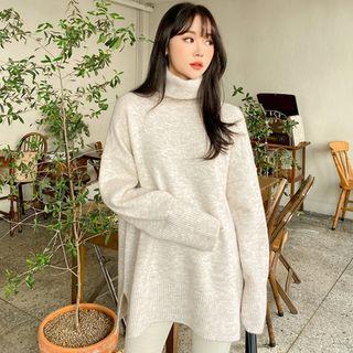 Turtleneck M Lange Oversize Sweater