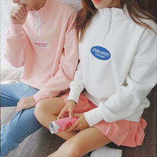 Long-sleeve Stand-collar Top