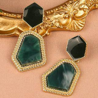 Irregular Stone Drop Earring