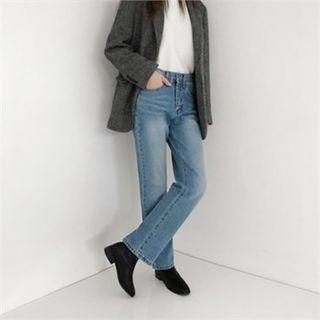Square-toe Faux-fur Lined Booties