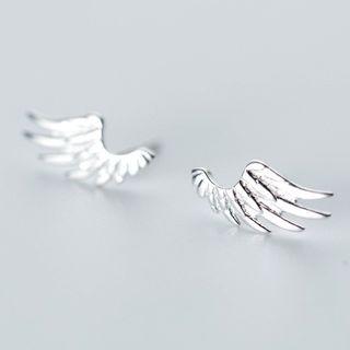 925 Sterling Silver Wings Earring