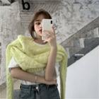 Loose-fit Short-sleeve T-shirt / Cable-knit Crew-neck Sweater