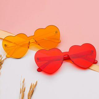 One-piece Heart Sunglasses
