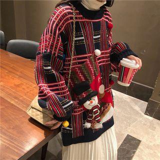 Christmas Snowman Knit Sweater