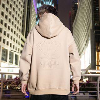 Embossed Loose-fit Hoodie