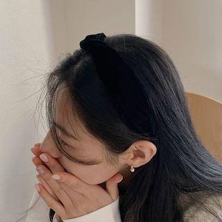 Twist Velvet Hair Band Black - One Size