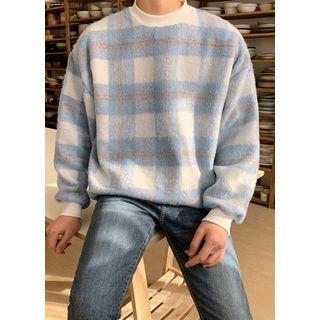 Checked Boxy Pullover