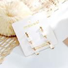 Square Shell Dangle Earring Al2656 - Gold - One Size