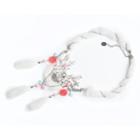 White Snow Deer Necklace One Size