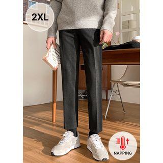 Band-waist Dress Pants In 2 Types