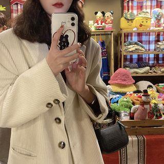 Corduroy Blazer Off-white - One Size
