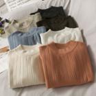 Skinny Rib-knit Sweater In 7 Colors