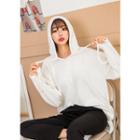 Tall Size Buttoned-neck Hoodie