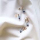 Gemstone Drop Earrings / Clip-on Earrings