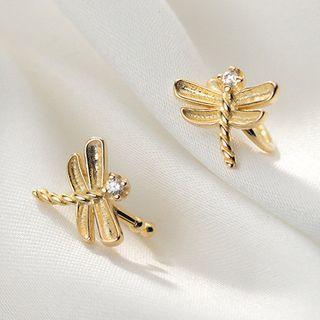 925 Sterling Silver Dragonfly Ear Cuff