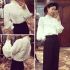 Lace Stand-collar Top