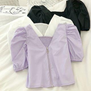 Two Way Short-sleeve Blouse