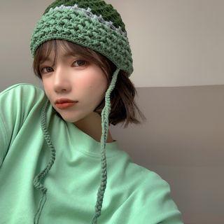 Crocheted Knit Beanie