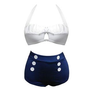 Buttoned 2-piece Bikini