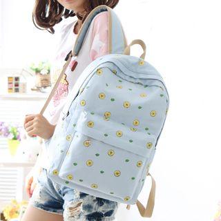 Lemon Print Backpack