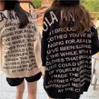 Letter-back Sweater