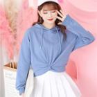 Knot Front Hoodie