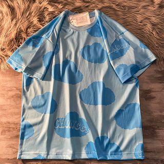 Elbow-sleeve Milk Cow Print T-shirt