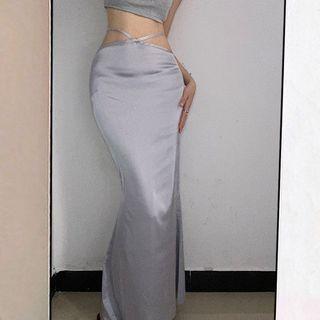 Cutout Mermaid Maxi Skirt