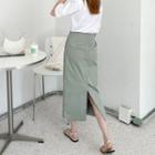 Pocket-side Long Skirt