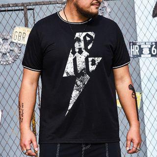 Flash Print Short Sleeve T-shirt