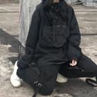 Hood Pullover Jacket Black - One Size