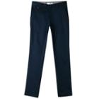 Cotton Blend Slim-fit Pants