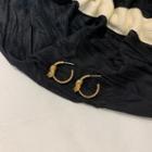 Alloy Knot Hoop Earring 1 Pair - S925 Sterling Silver - One Size