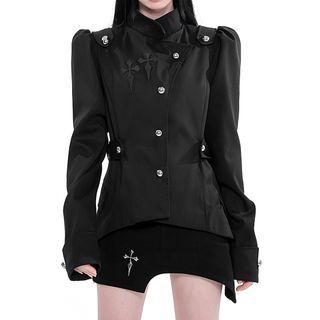 Puff-sleeve Cross Jacket