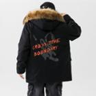 Faux Fur Hooded Printed Coat