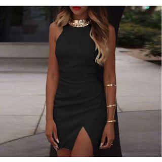 Ruched Sleeveless Dress