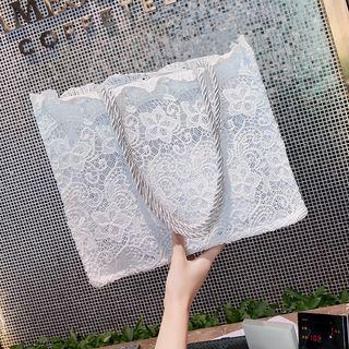 Set: Lace Tote Bag + Pouch