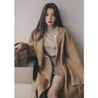 Wool Blend Handmade Maxi Wrap Coat