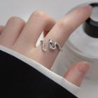 Snake Open Ring 1 Pc - S925 Silver - Silver - One Size