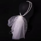 Wedding Faux Pearl Mesh Headpiece As Shown In Figure - One Size