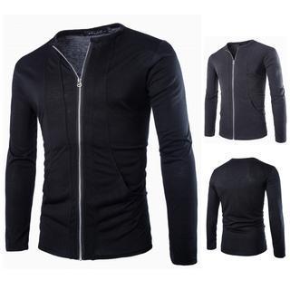 Zip Round-neck Jacket