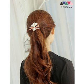 Flower Ribbon Hair Tie
