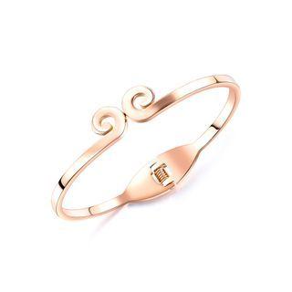Fashion Creative Plated Rose Gold Tightening Mantra 316l Stainless Steel Bracelet Rose Gold - One Size