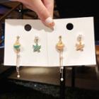 Non-matching Shell Drop Earring