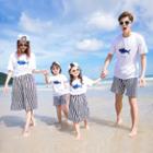Family Matching Printed Short-sleeve T-shirt / Shorts / Skirt
