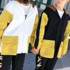 Couple Matching Cat Embroidered Hooded Jacket / Print Pullover / Lettering Sweatpants