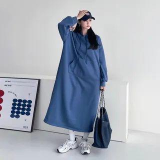 Kangaroo Long Hoodie Dress