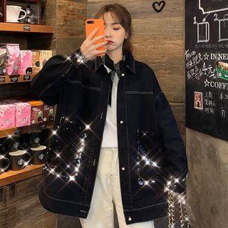Glitter Shirt Jacket