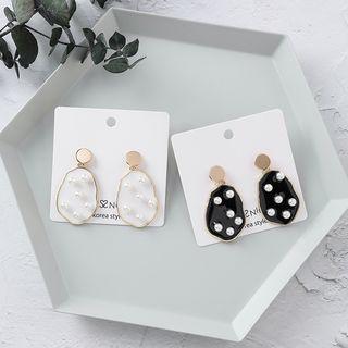 Faux Pearl Irregular Alloy Dangle Earring
